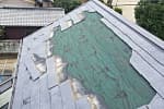 台風で剥がれたニチハのパミール屋根葺き替え