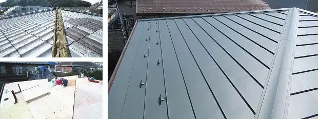 セキスイかわらU葺き替えで耐震性向上