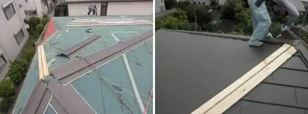 屋根の棟廻り工事