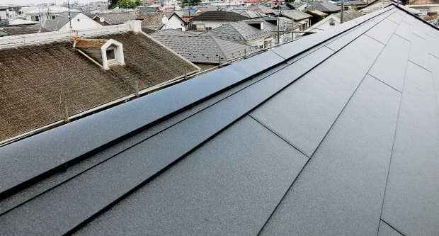 積水ハウス屋根をガルバリウム鋼鈑のスーパーガルテクトに葺き替え