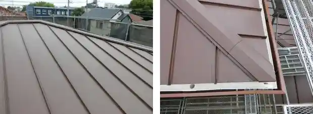 積水ハウスの2階屋根を断熱材付きスタンビーに葺き替え