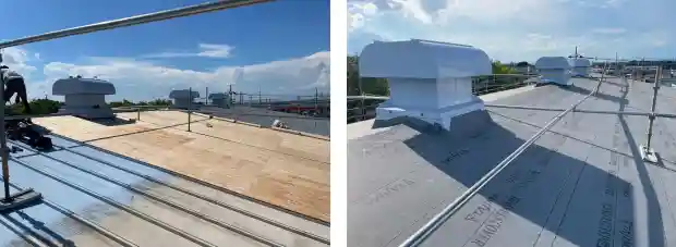 工場屋根の三晃式トタン屋根カバー工法