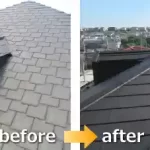大和ハウス屋根雨漏りでカバー工法before＆after写真