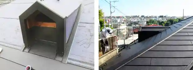 大和ハウス屋根のドーマー雨仕舞工事とカバー工法完成写真