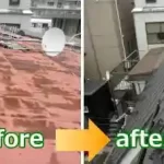 金属屋根の葺き替えbefore＆after写真