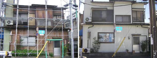 新しくなった屋根と外壁、埼玉県川越市