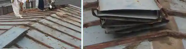 古くなったトタン屋根の傷み