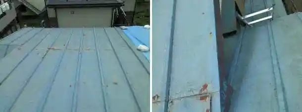 トタン屋根の雨漏り原因