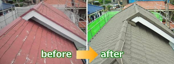 スレート屋根カバー工法と外壁塗装