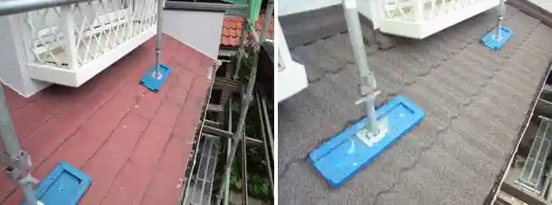1階屋根のカバー工法ビフォーアフター写真