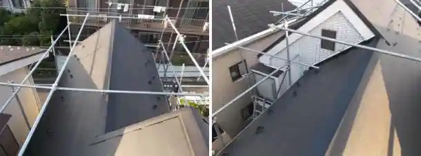 金属屋根カバー工法の完成写真