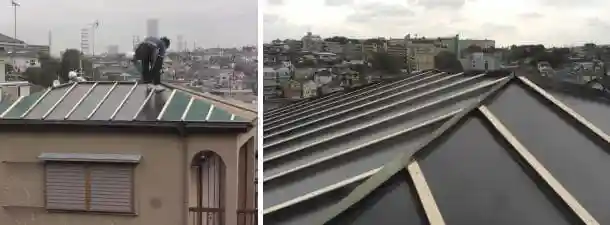 トタン屋根のドブ取り付け