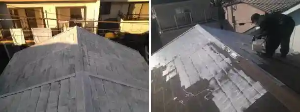 棟包みの釘打ち修理