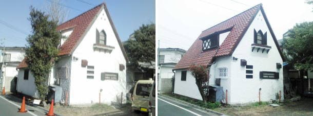 瓦屋根修理と外壁塗装の前後写真