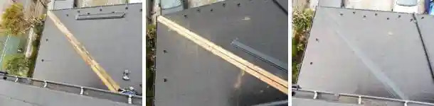 コロニアル屋根の棟修理